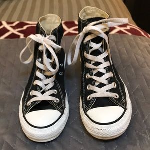 Classic black high top converse